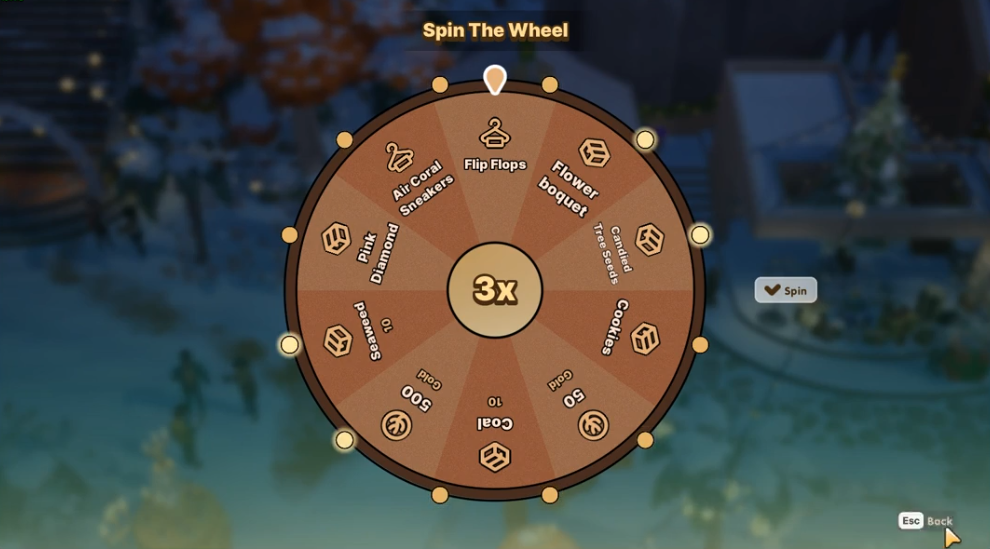 One of festival minigames that players can play in Coral Island Spin the Wheel - Coral Island